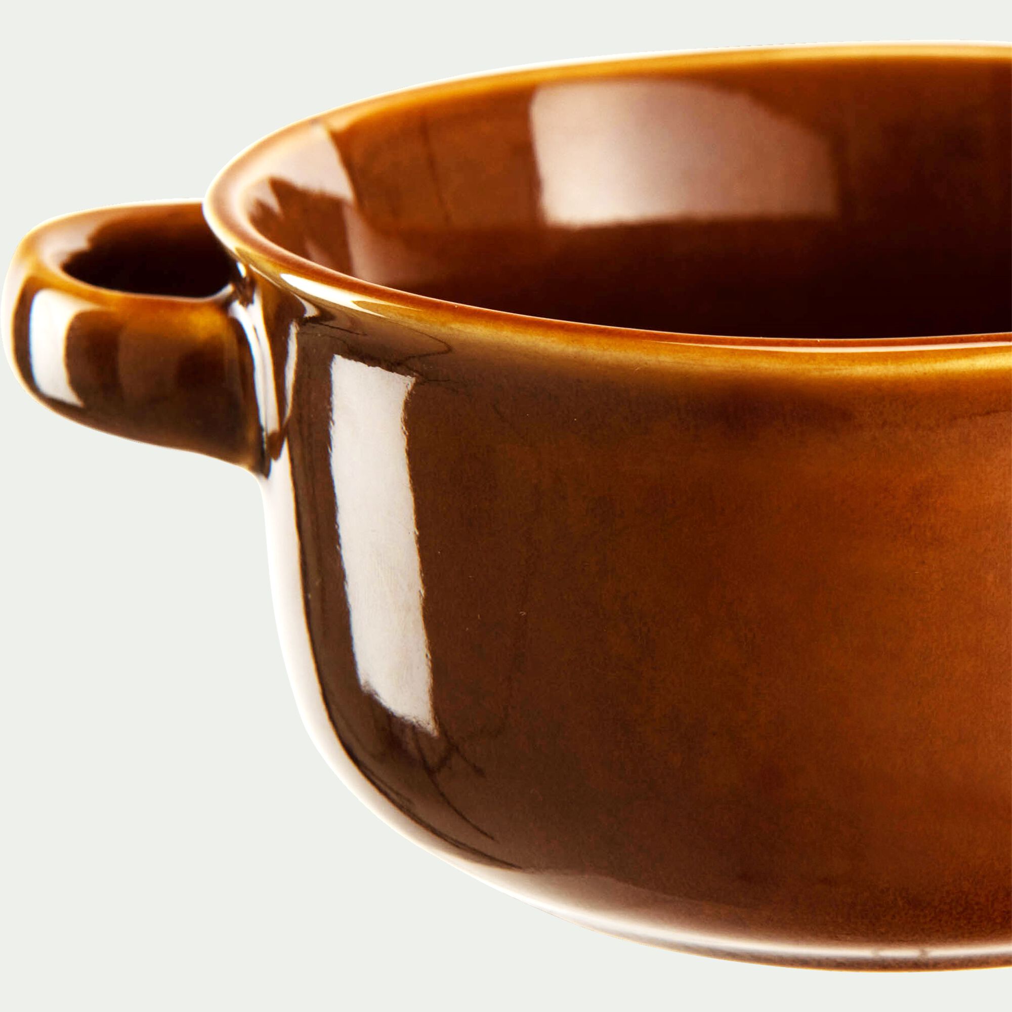 PIETRA - Bol à soupe avec anse D13,5cm - brun rustrel