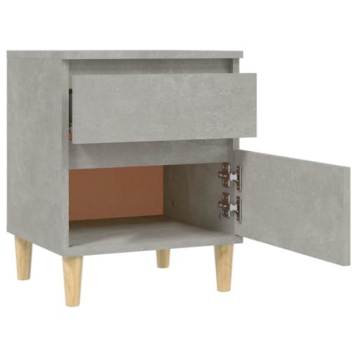 NNEVL Bedside Cabinet Concrete Grey 40x35x50 cm