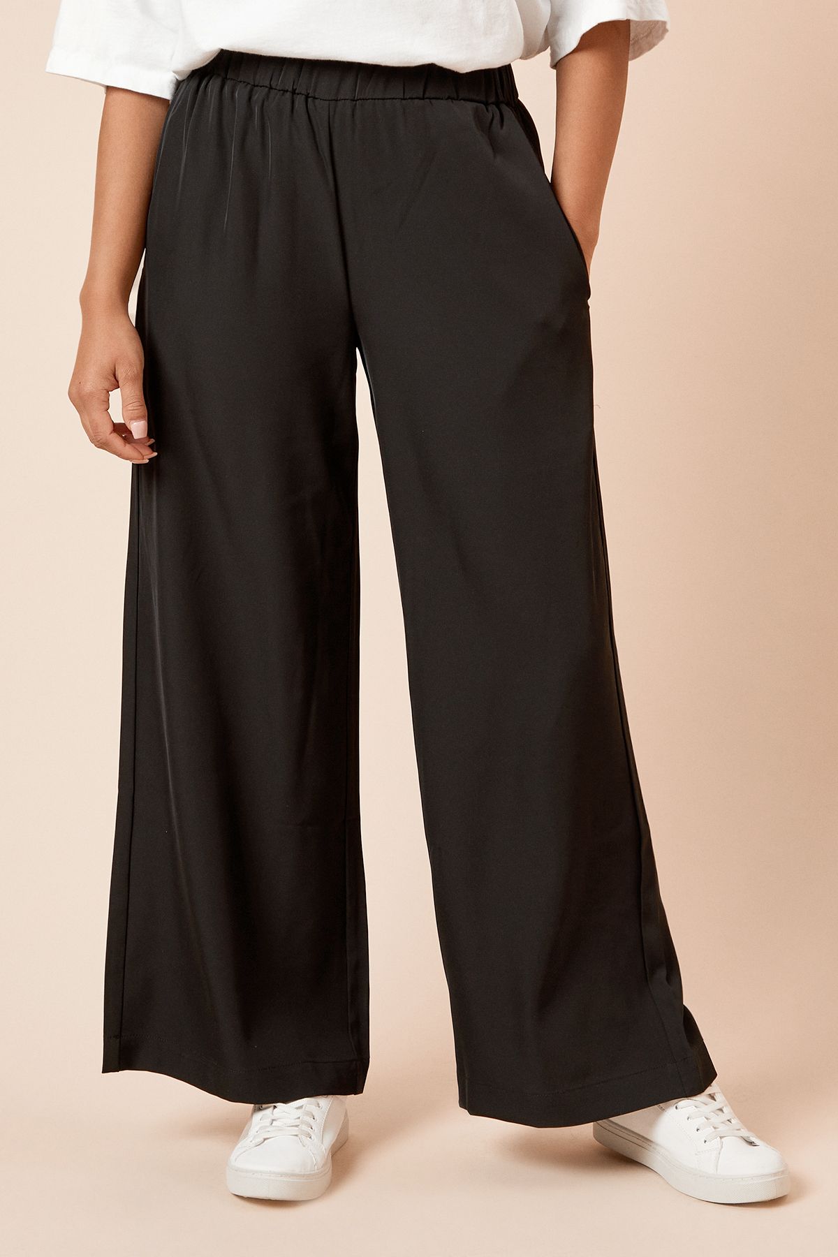 Dorothy Perkins Petite Elasticated Waist Straight Leg Trouser