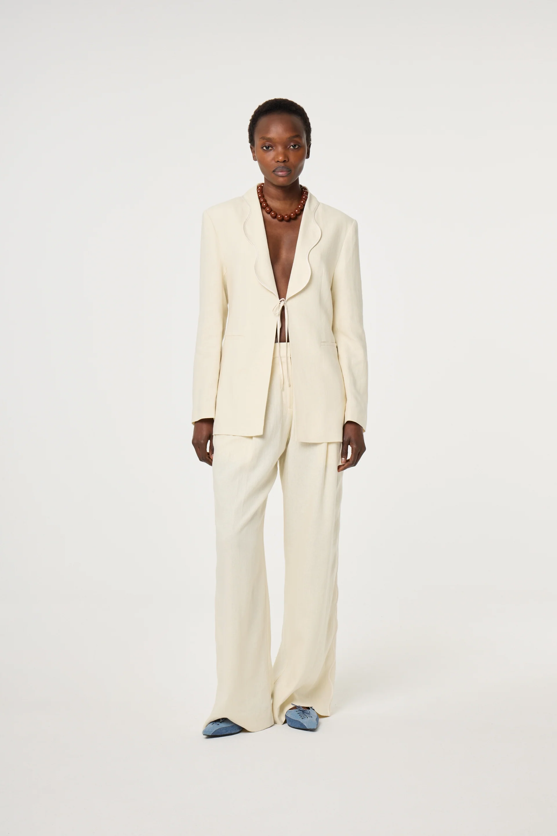 Carlie Trousers | Warm White