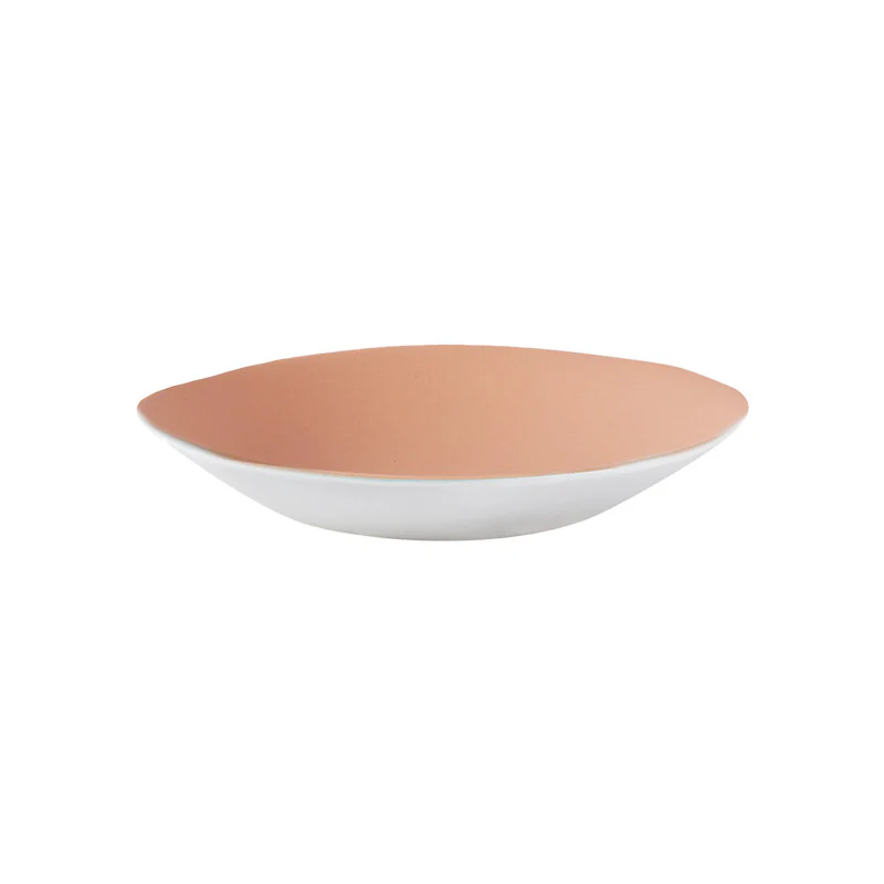 assiette creuse rhubarbe