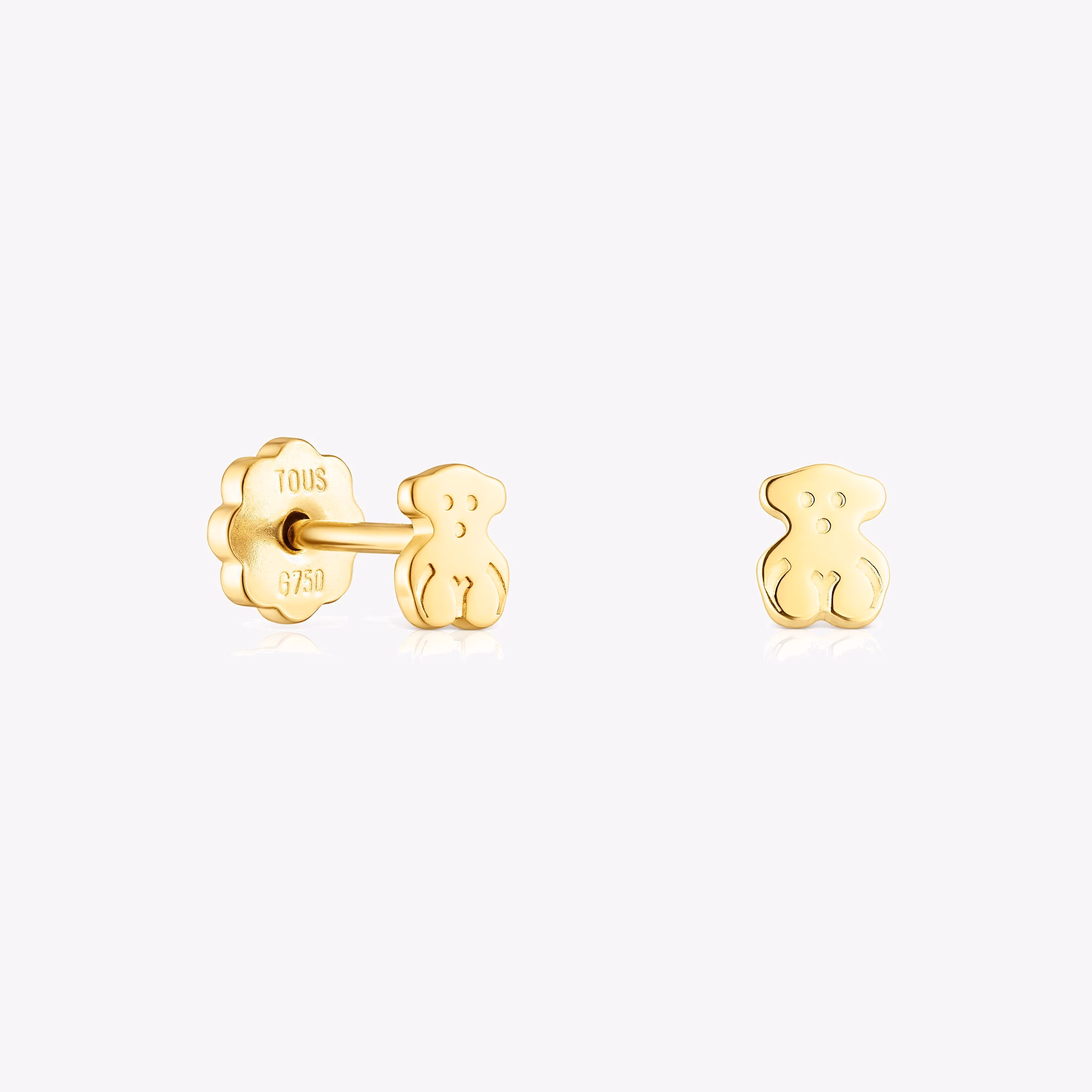 Pendientes de oro motivo oso 0,4cm Baby TOUS