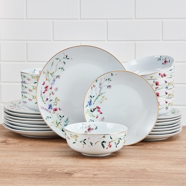 Mikasa Kalina 24 Piece Dinnerware Set, Service for 8