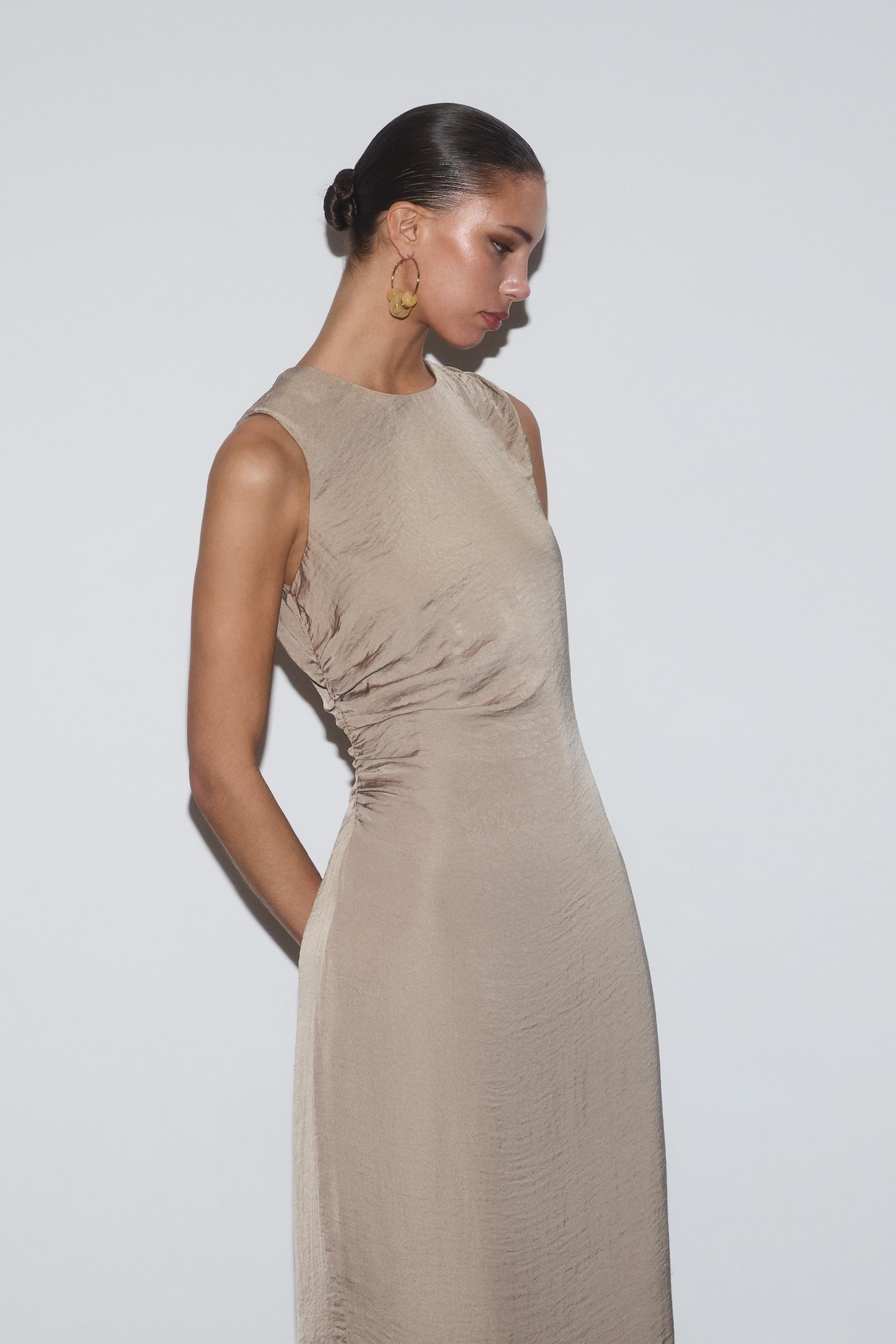 Vestido midi textura