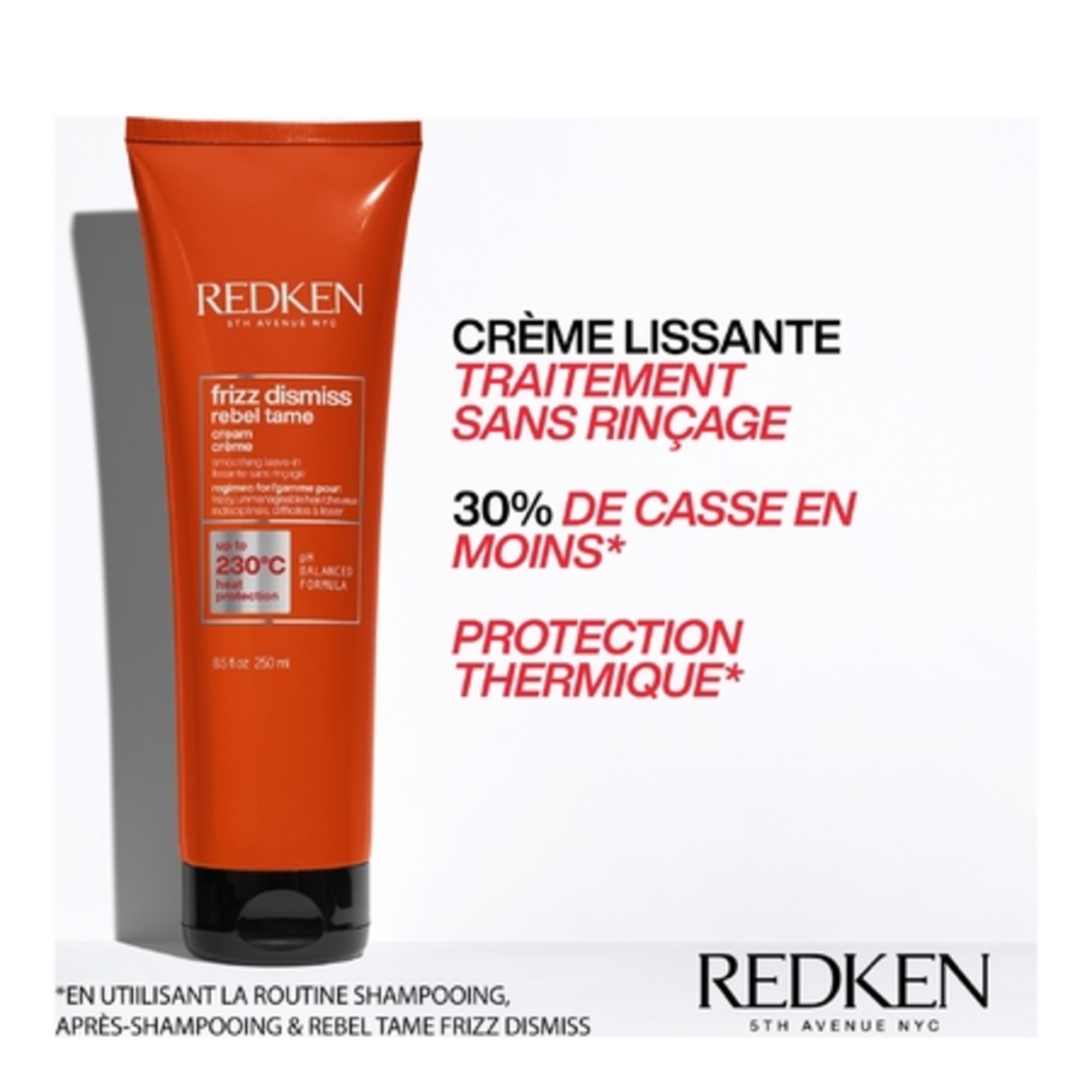FRIZZ DIMISSSoin sans rinçage anti-frisottis et protecteur thermique