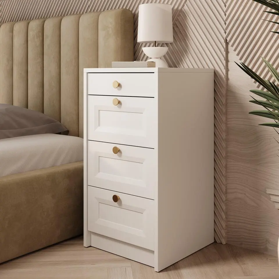 Meubella - Ladekast Rumble - Wit - 40 cm