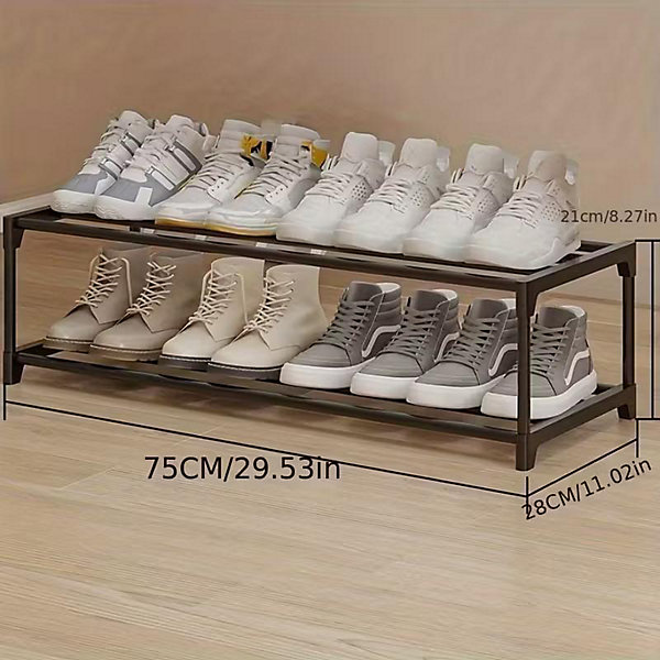 Etagere à chaussures 2 niveaux pour 8 paires