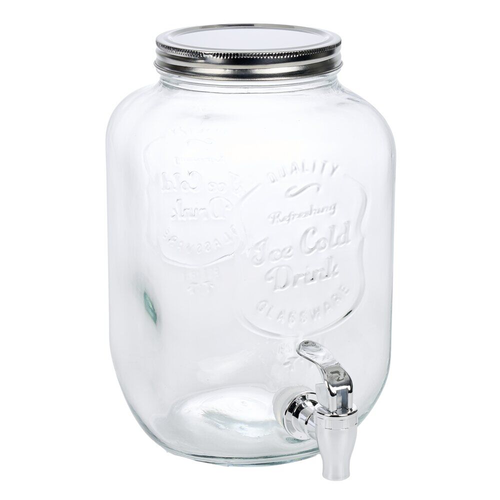 Distributeur de boisson 4L en verre Ø16xH25cm