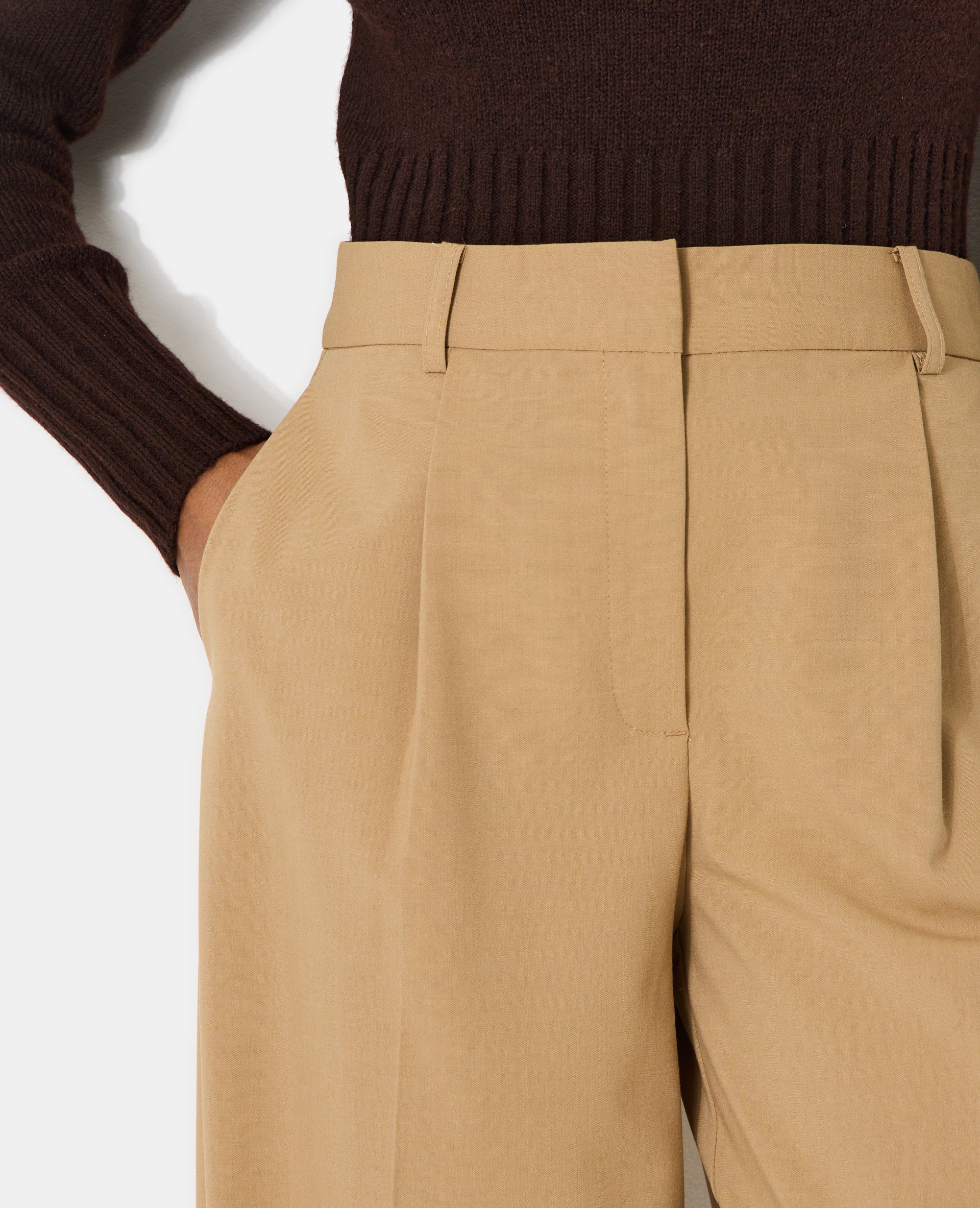 Pantalon barrel city avec pinces