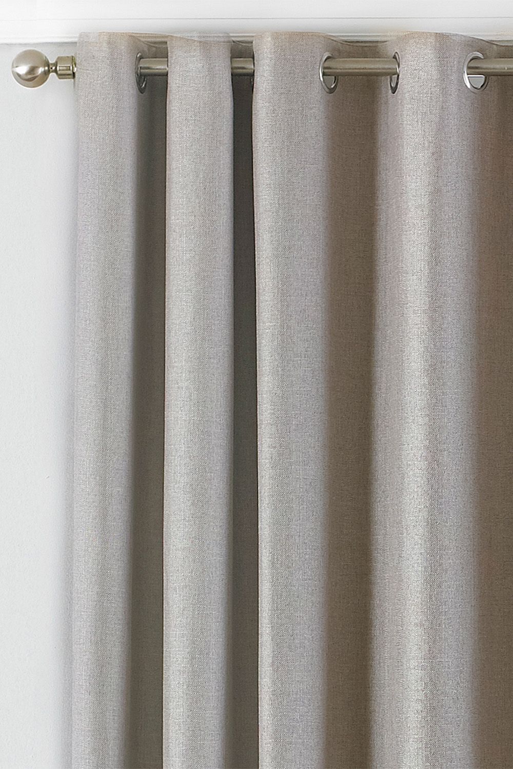 Paoletti Atlantic Twill Woven Eyelet Curtains