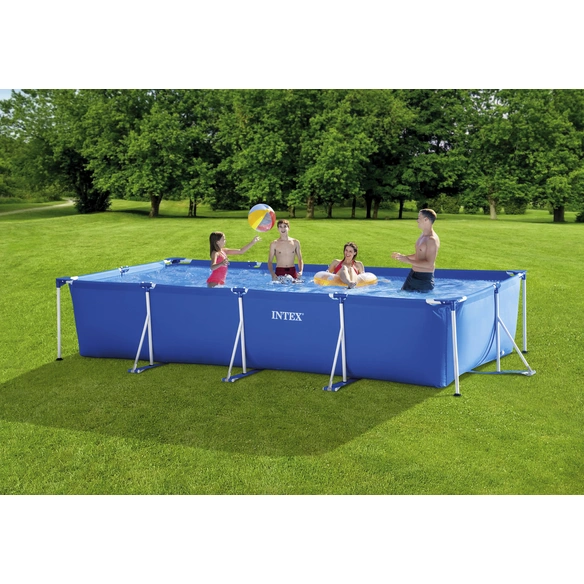 Pool, Rechteckig, BxH: 220x84, blau