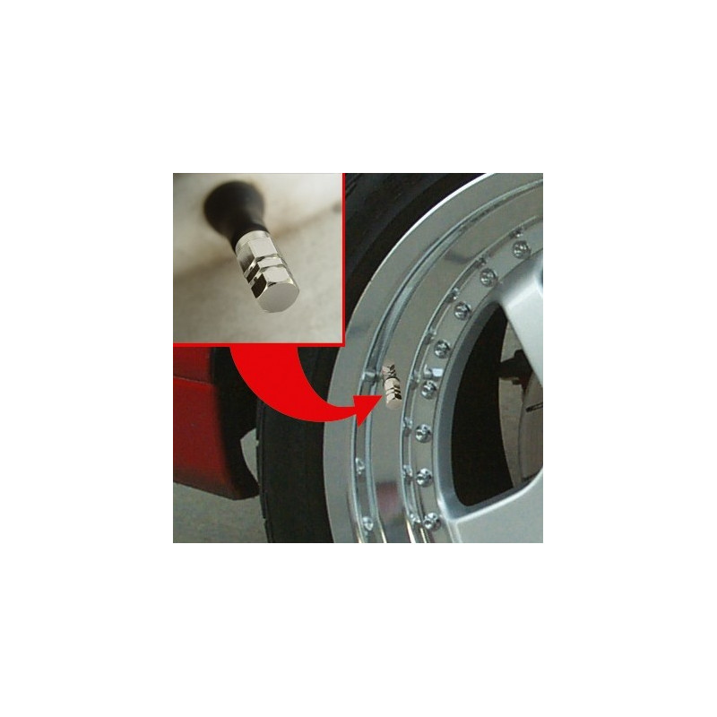 Cache de valve pour pneu de voiture bleu 5 pièces CARPOINT