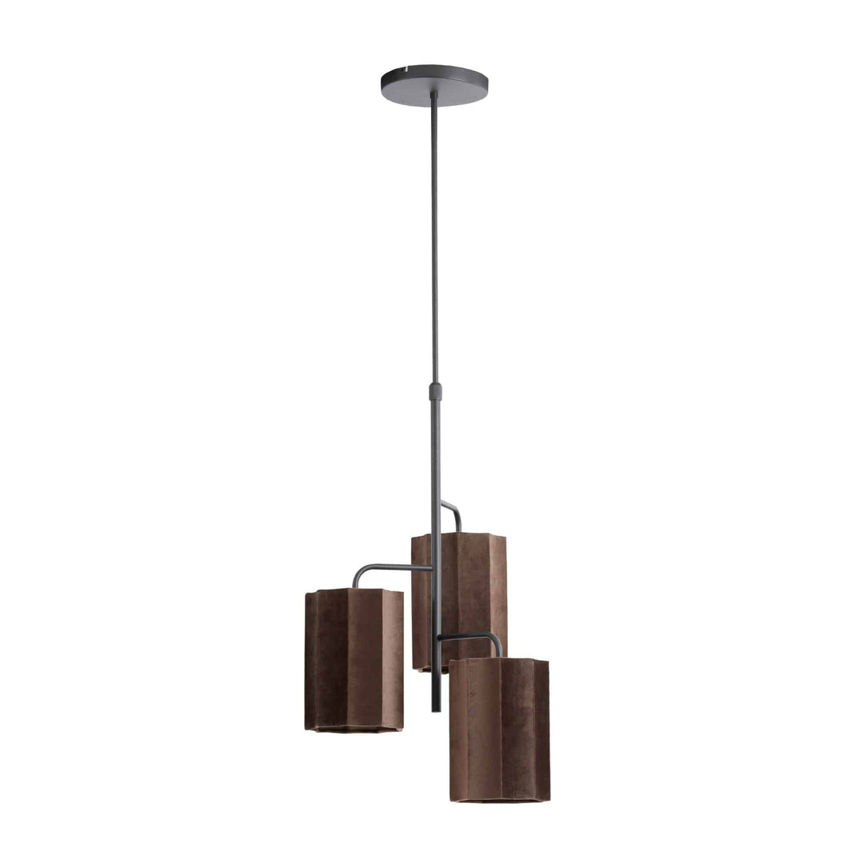 Light & Living hanglamp Edisa - bruin - Ø48cm