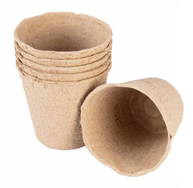 Doniczki do rozsady 8x8x7.8cm biodegradowalne 60 sztuk