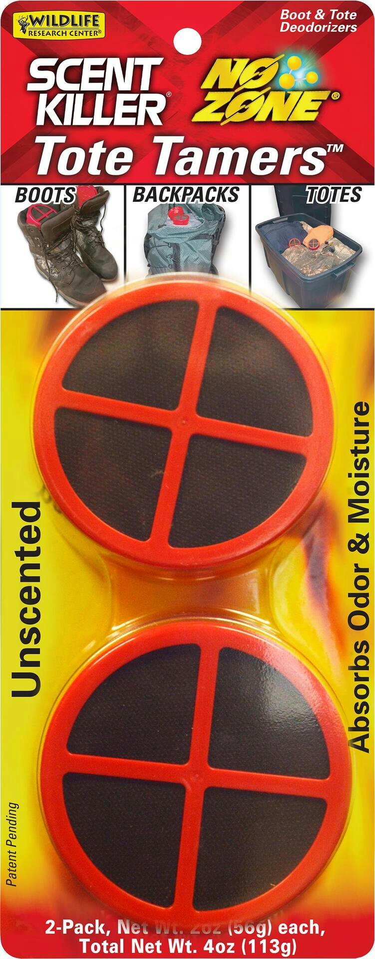 Wildlife Research Scent Killer No Zone Tote Tamers for Hunting, 2-pk