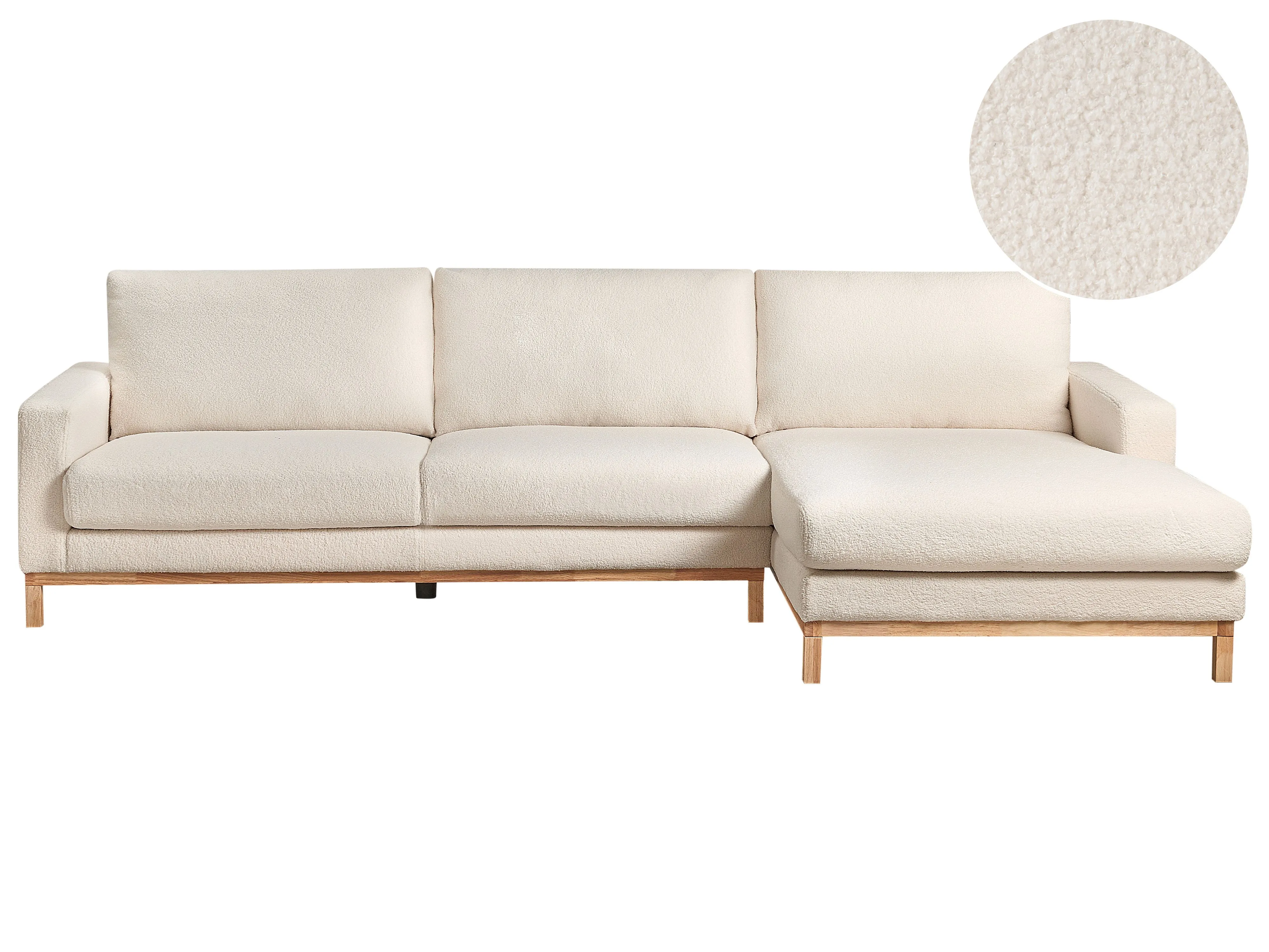 Sofa 3 Seater SIGGARD Boucle White