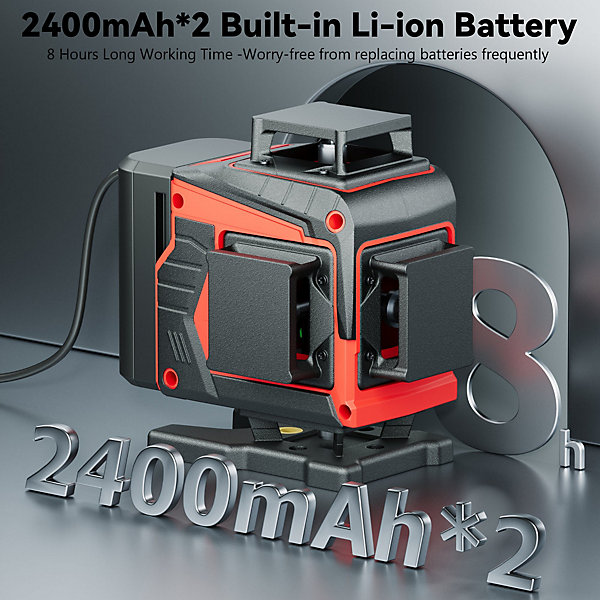 Laser Niveau 360 Vert Autonivelant,4D 16L Rechargeable avec Trépied