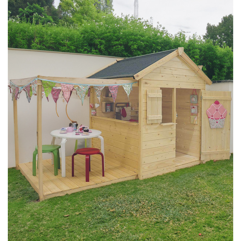Cabane pour enfant Epicerie 2,45 x 1,28 x 1,63 m SOULET