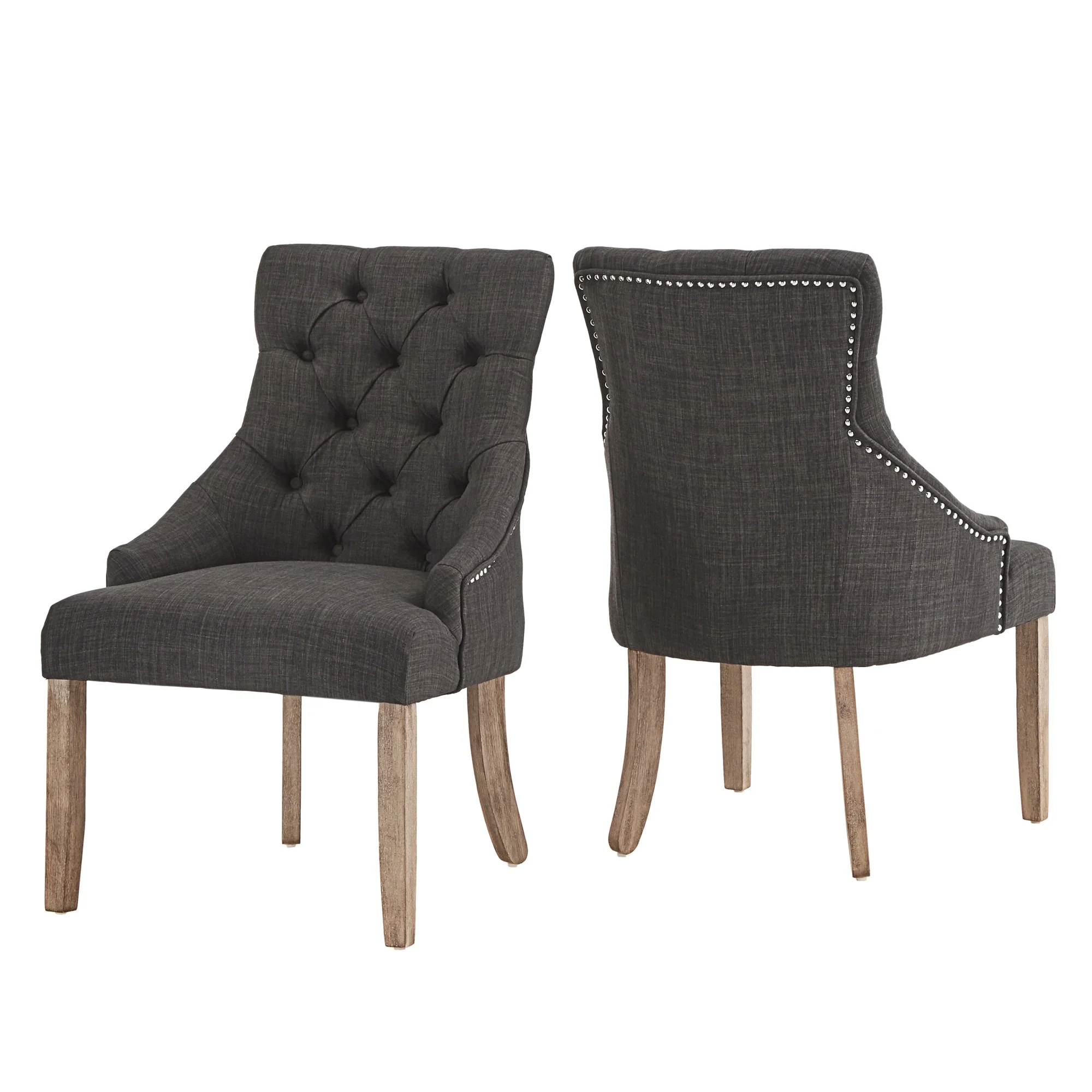 Kimpton Linen Tufted Dining Chair (Set of 2) by iNSPIRE Q Artisan