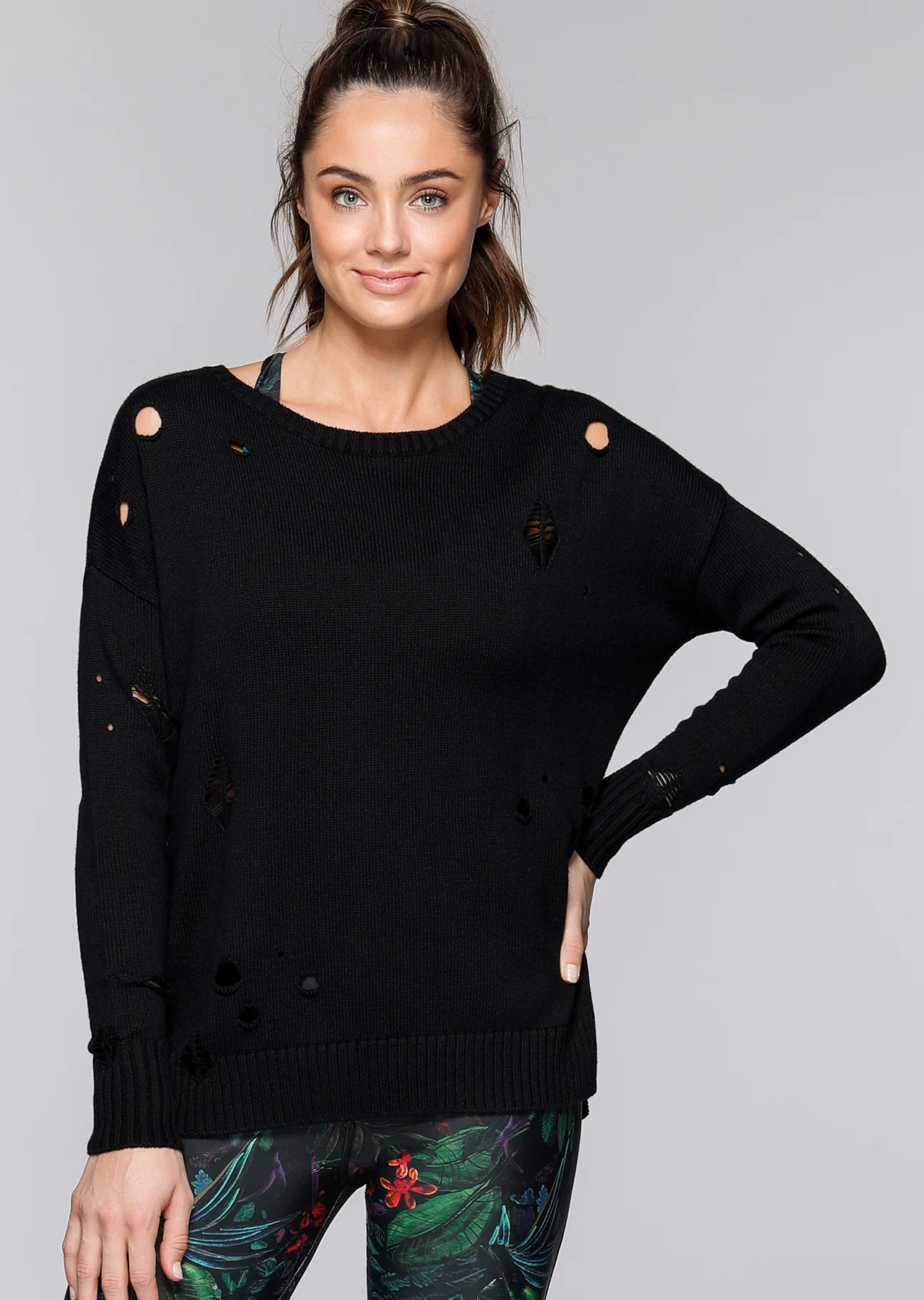 Alexa Distressed Knit