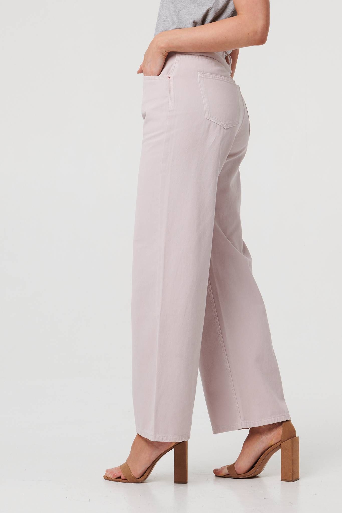 Izabel London High Waist Straight Leg Jeans