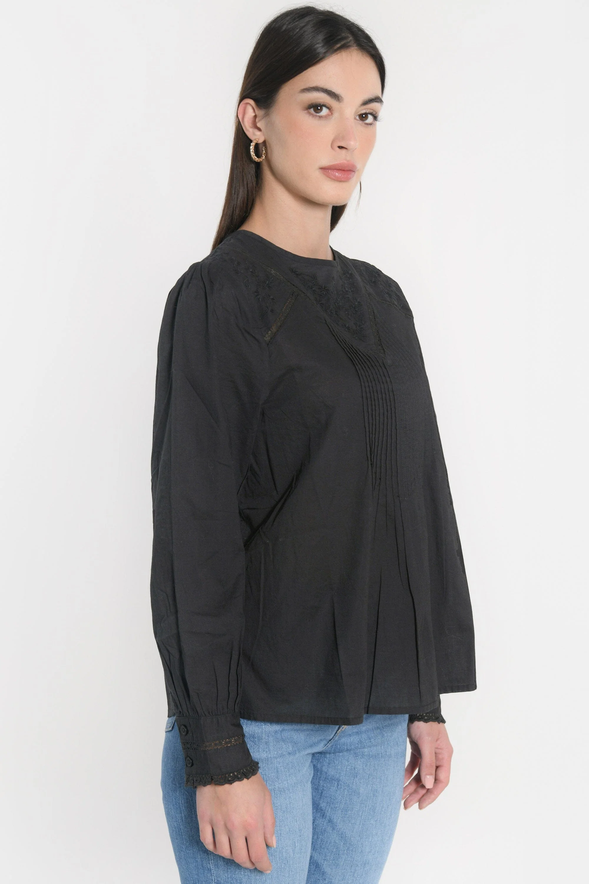 CHEMISIER BLOUSE HELENA NOIR