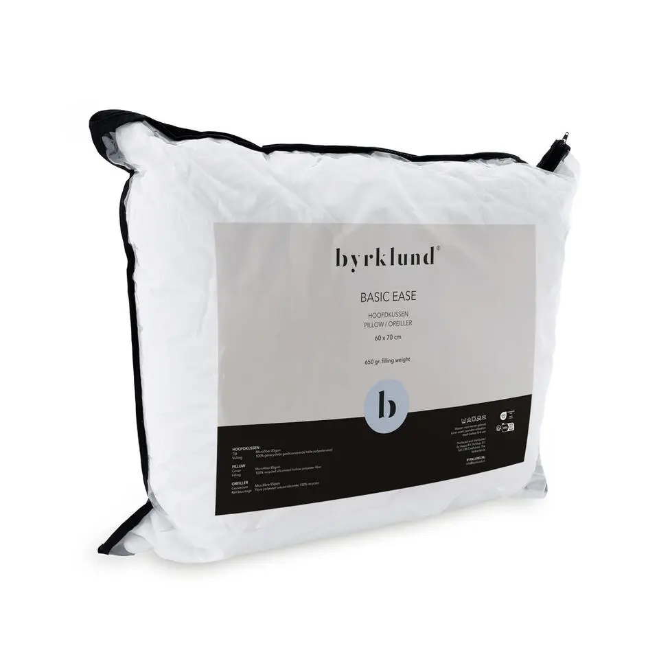 Byrklund - Hoofdkussen Basic Ease - 60x70 cm - Wit