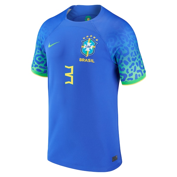 Thiago Silva Brazil National Team Nike 2022/23 Replica Away Jersey - Blue