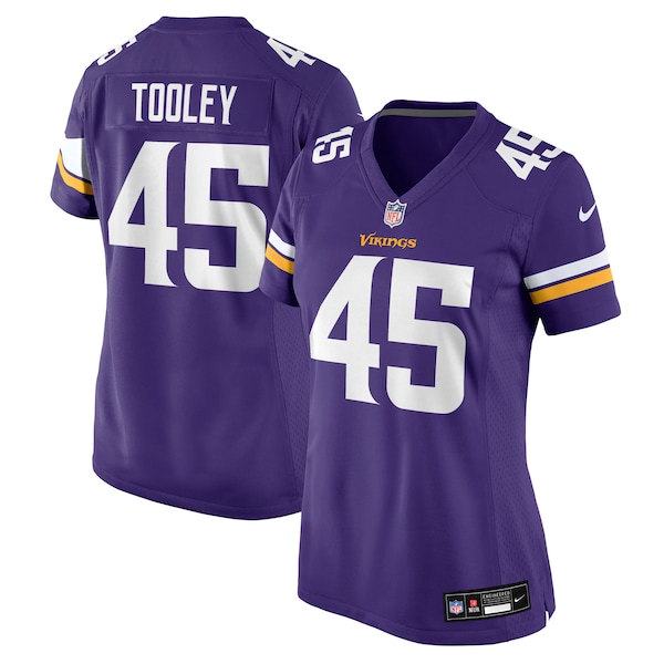 Max Tooley Minnesota Vikings Nike Women's Team Game Jersey -  Purple