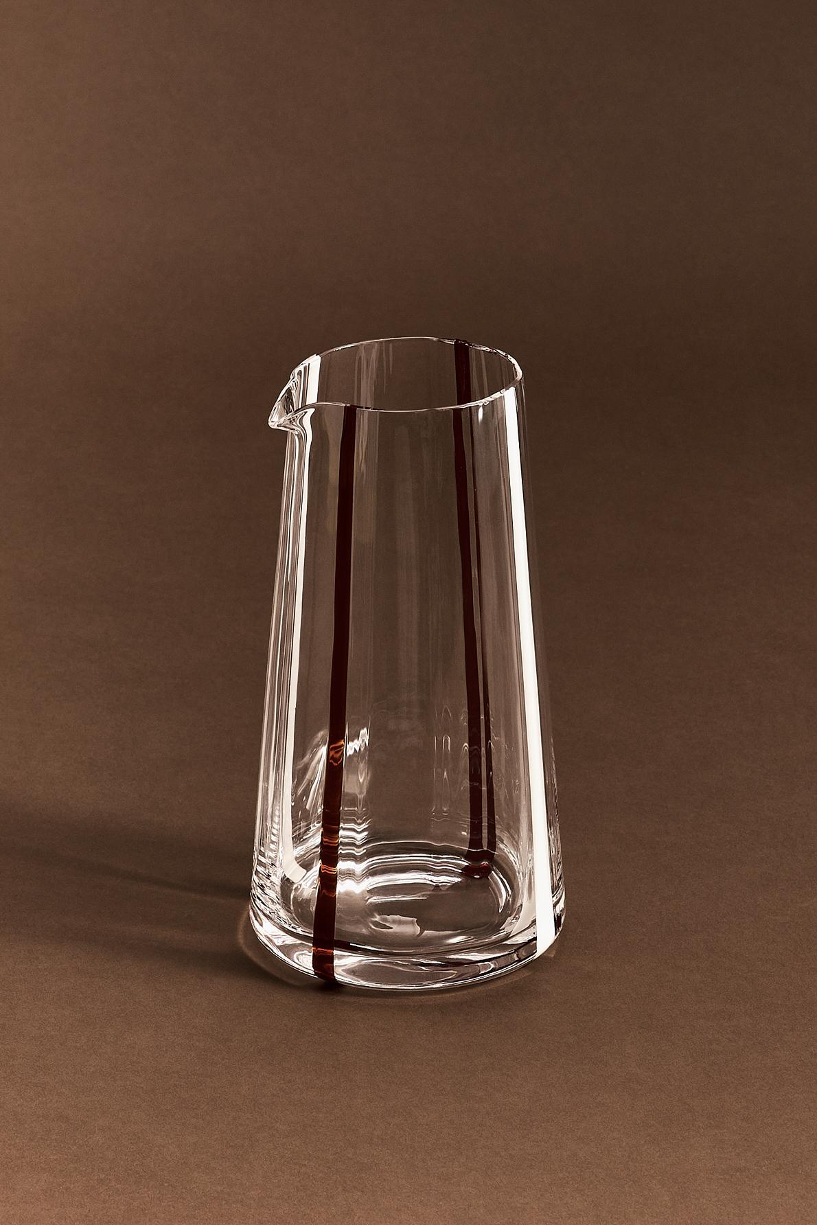 Jarra borosilicato rayas verticales 20 cm