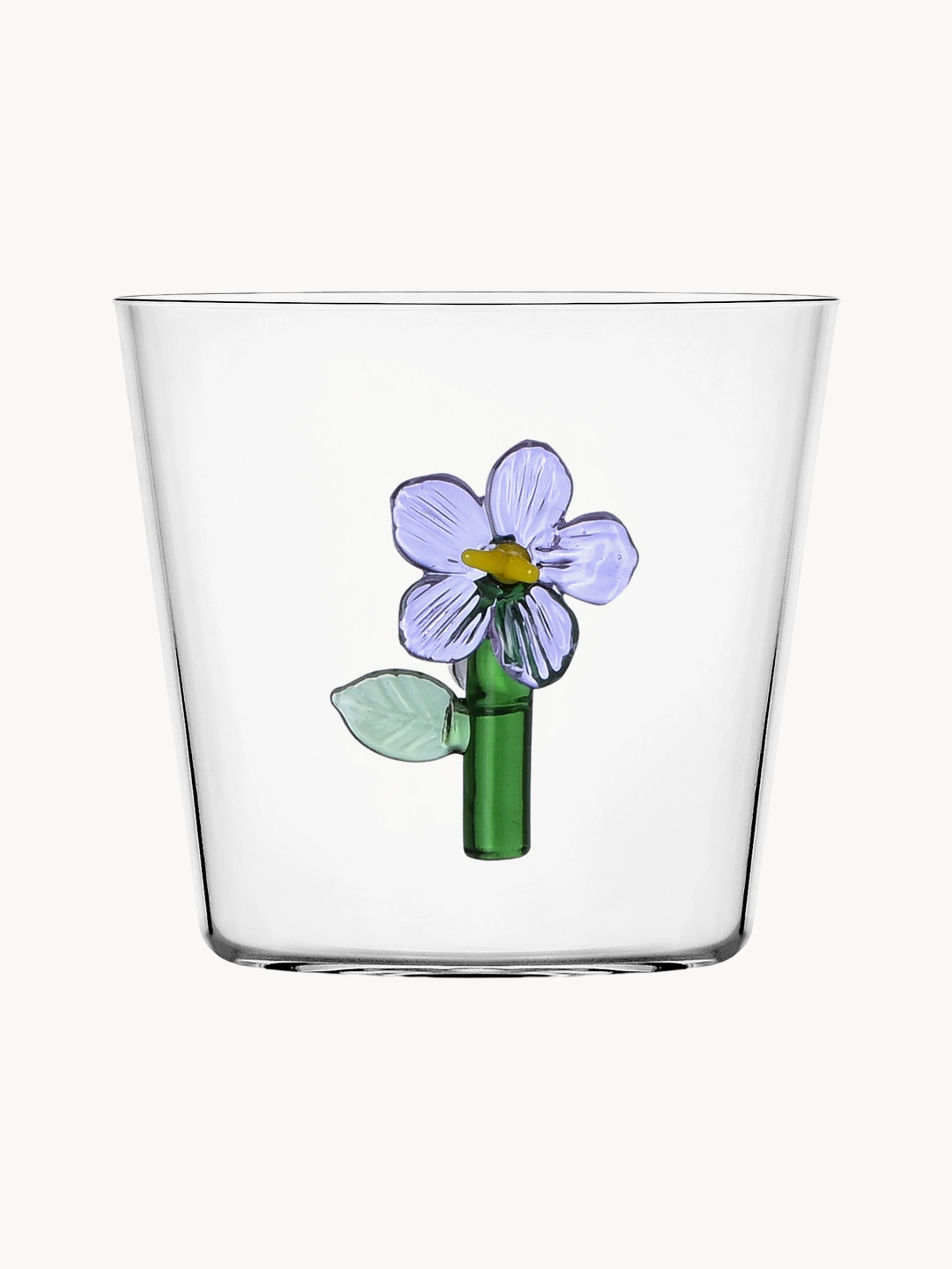 Handgefertigtes Trinkglas Botanica aus Borosilikatglas