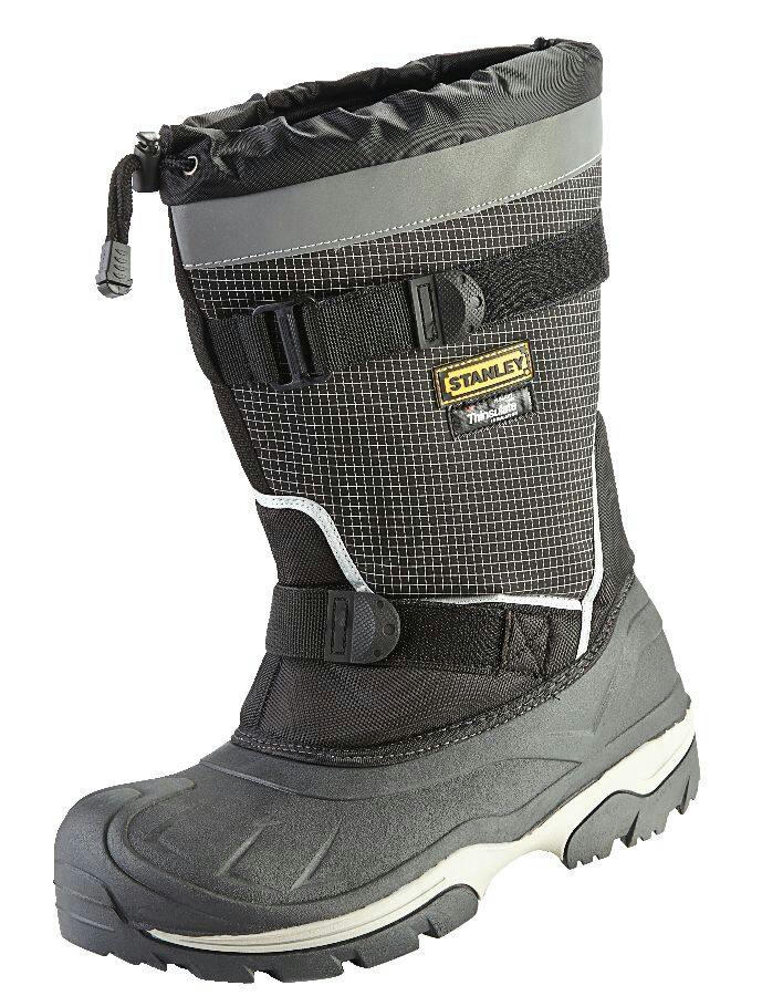 Stanley Men's Extreme Winter CSA Water-Resistant Steel Toe Work Boots, Rated to -50°C, Black