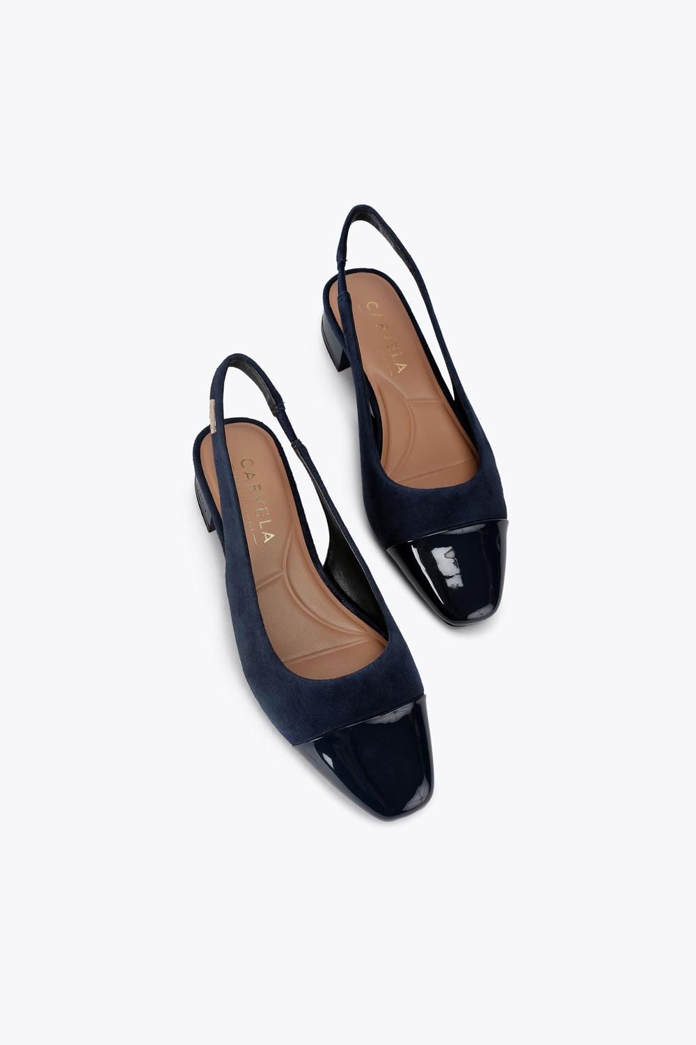 Carvela Amelia' Suede Patent Heels