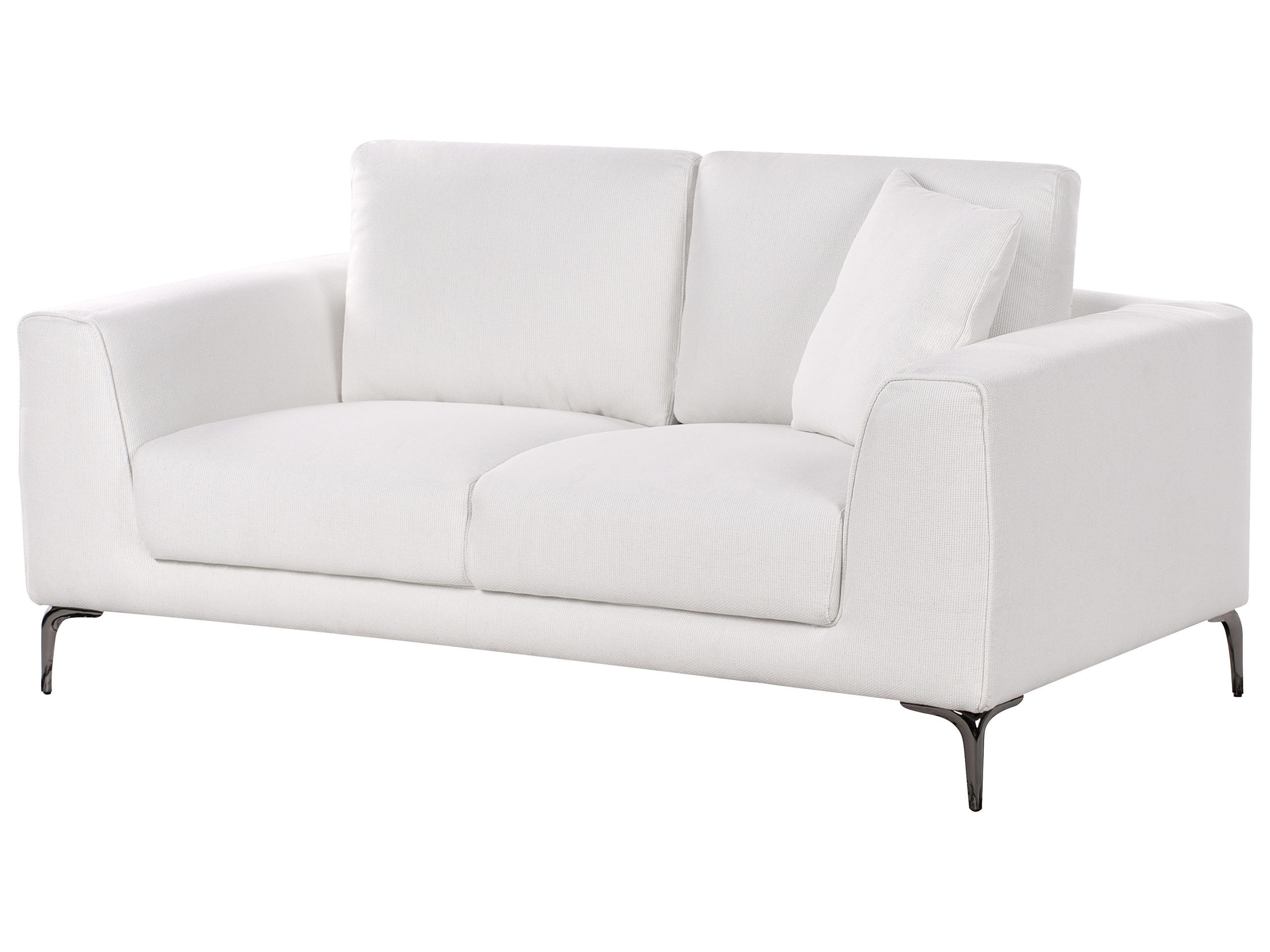 Sofa dwuosobowa poduszki biała
