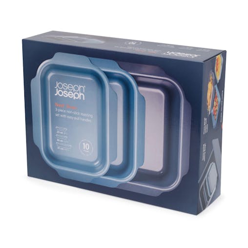 Joseph Joseph Nest Bake Non-Stick 3 Piece Baking Tray Set | Blue