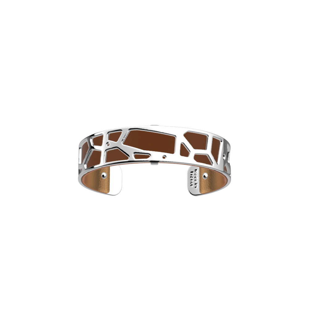 Manchette Girafe, cuir réversible Bronze / Terre Cuite