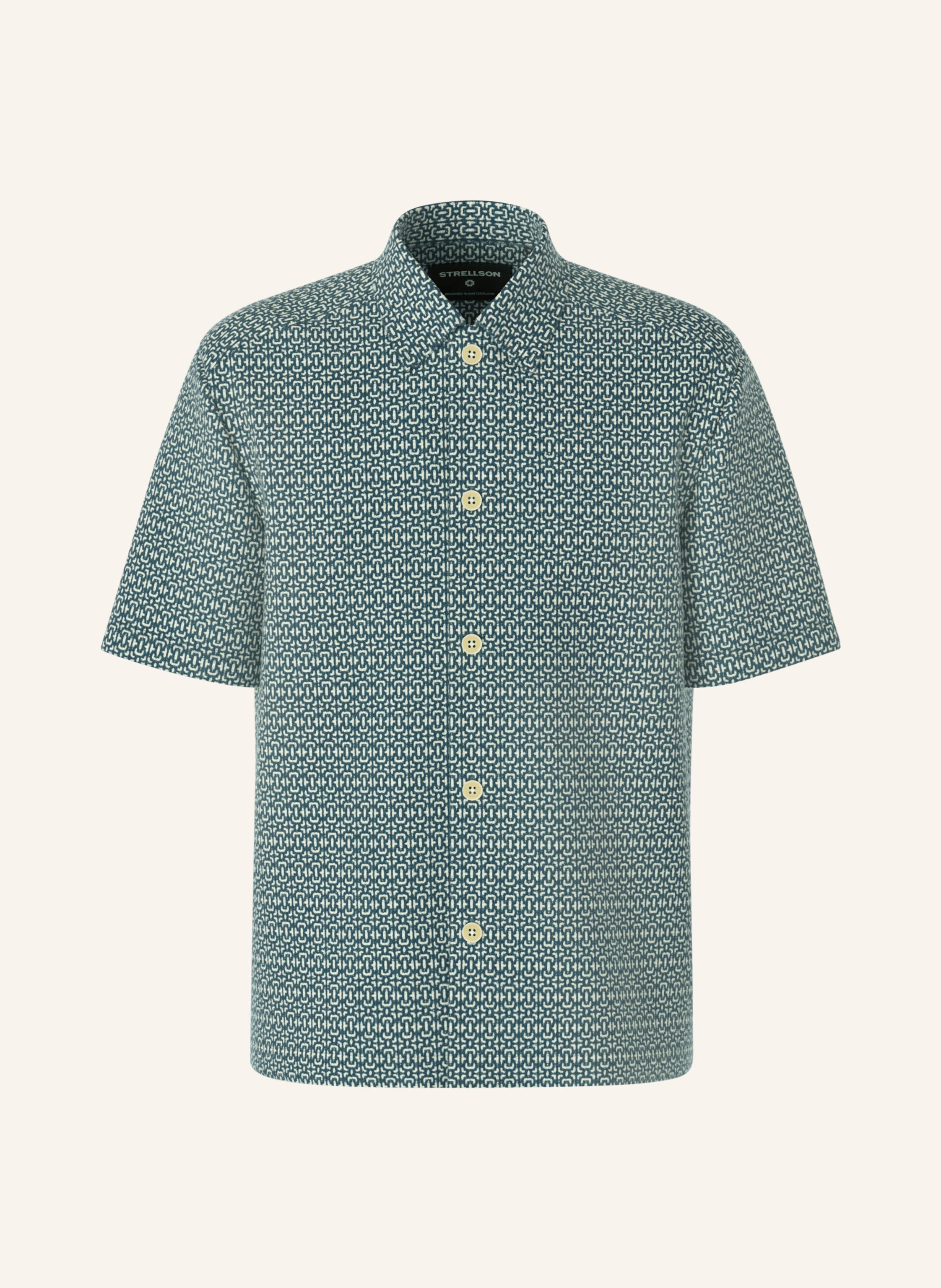 STRELLSON Kurzarm-Hemd NAVI Comfort Fit