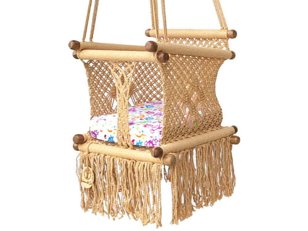 - Hamac bébé macramé taupe