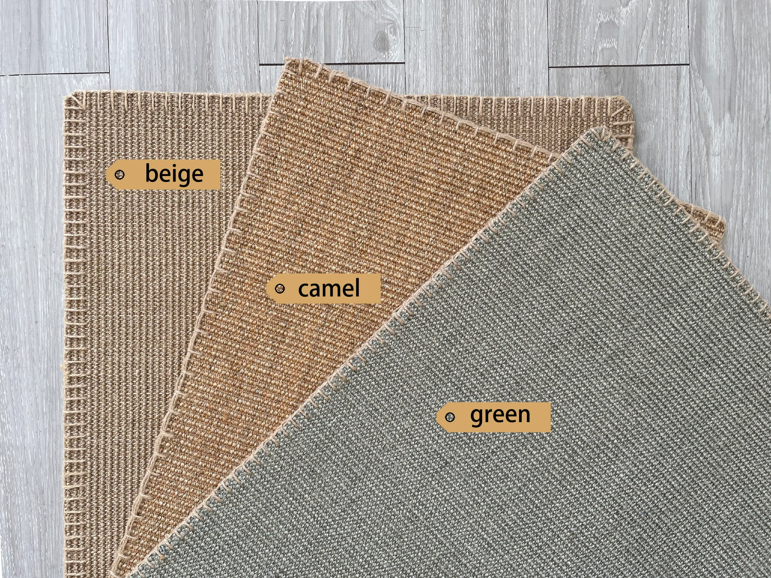 Customized handcrafted sisal area rug,living room,bedroom,door mat,runner,natural,non-slip backing