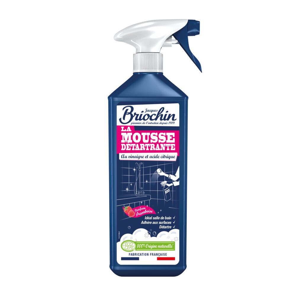 Mousse détartrante Briochin vinaigre et acide citrique senteur framboise 750ml