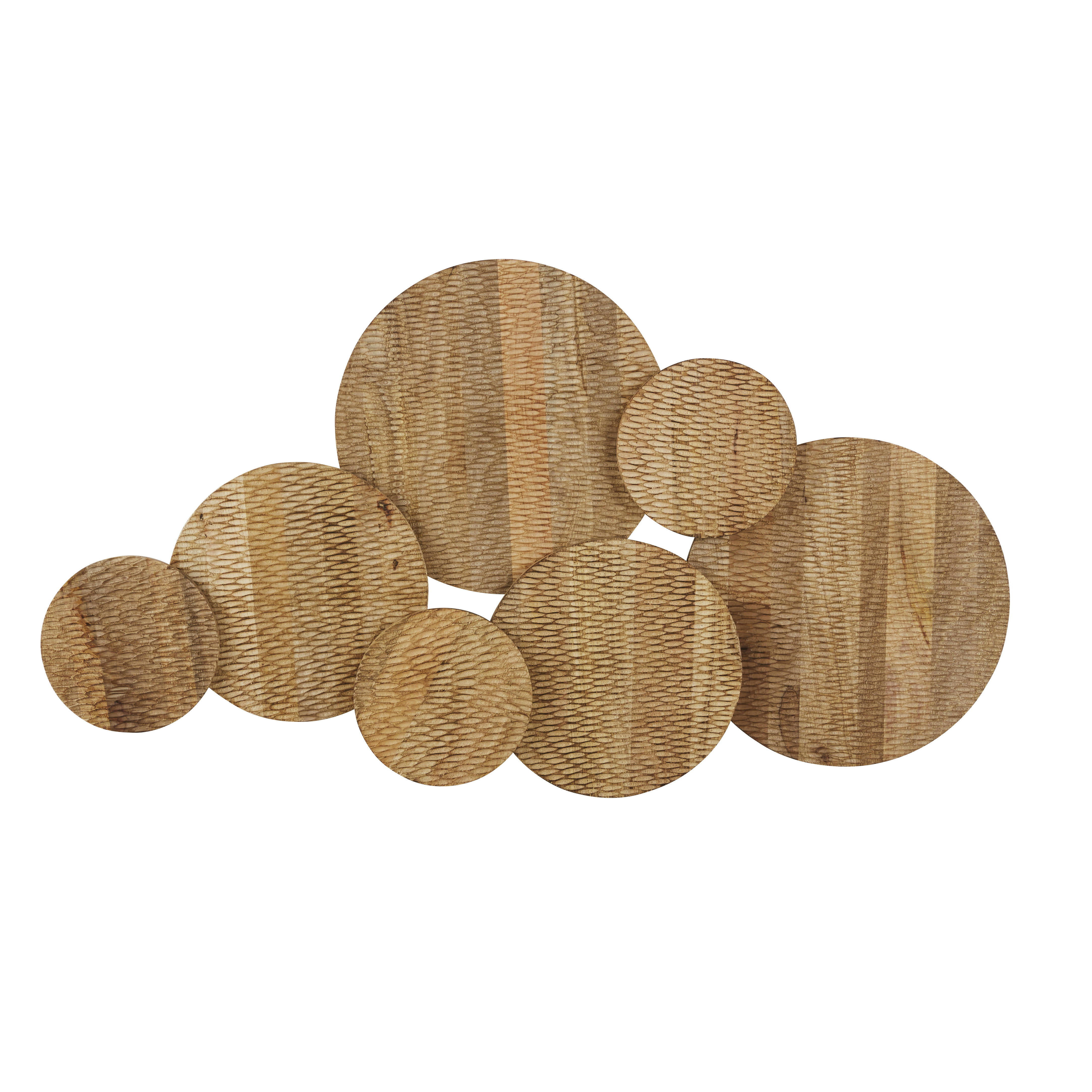 SASHA - Déco murale en bois de manguier gravé 131x72