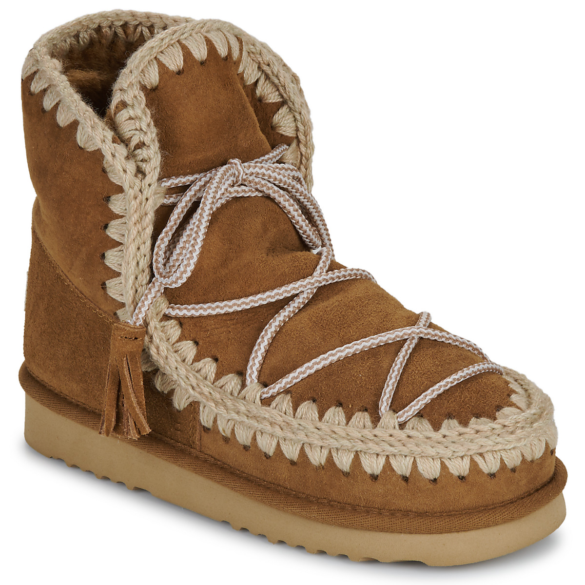 Mou - ESKIMO 18 SCOUBIDOO LACE - Cognac