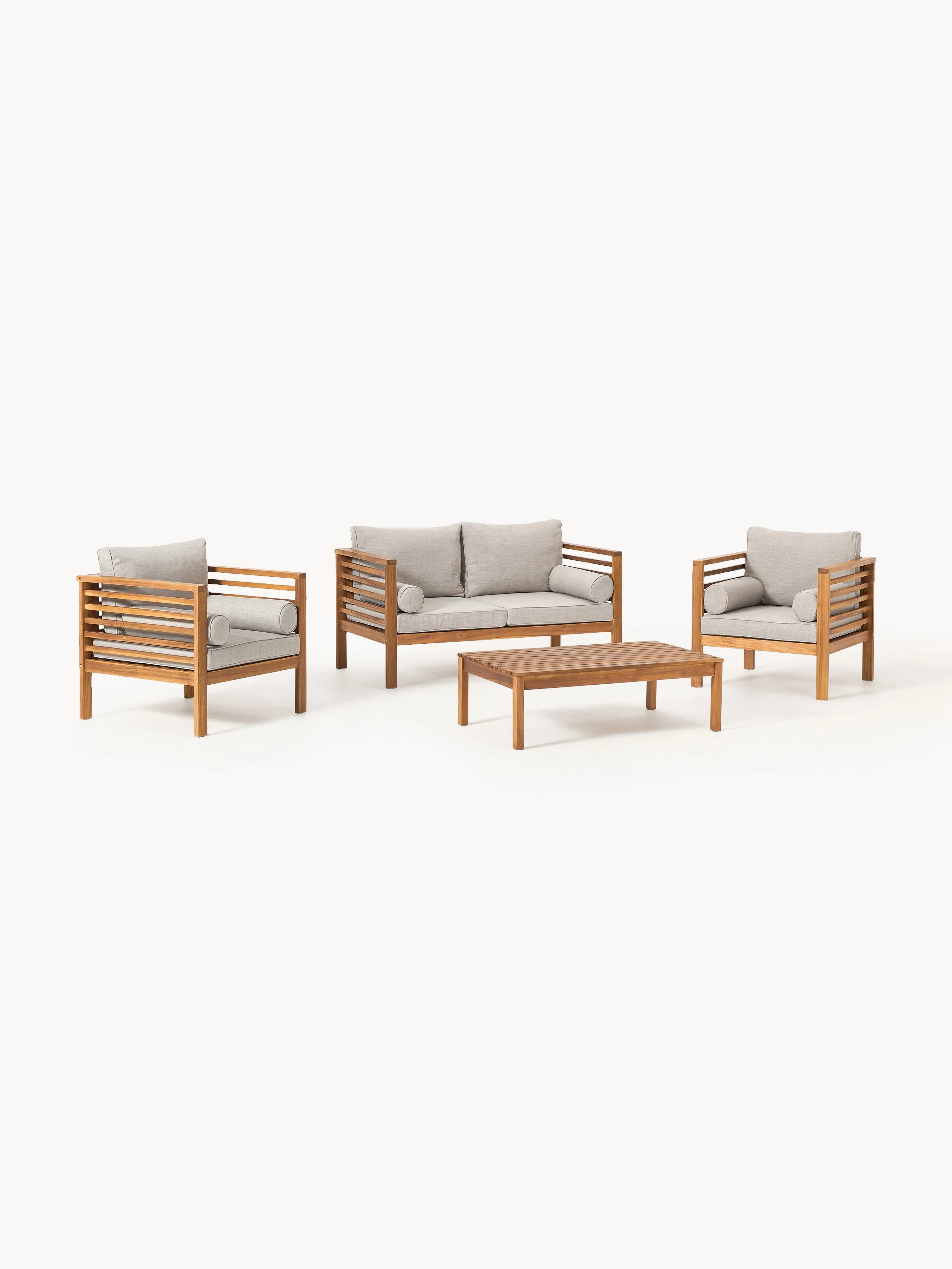 Garten-Lounge-Set Bo aus Akazienholz, 4er-Set