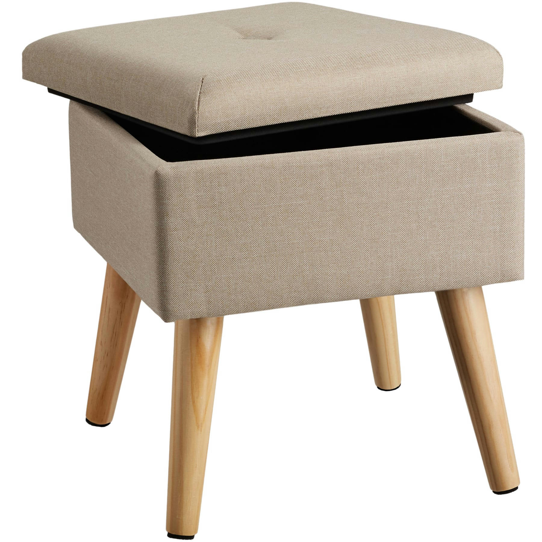 - Banc Tabouret Coffre de rangement Rembourré sable
