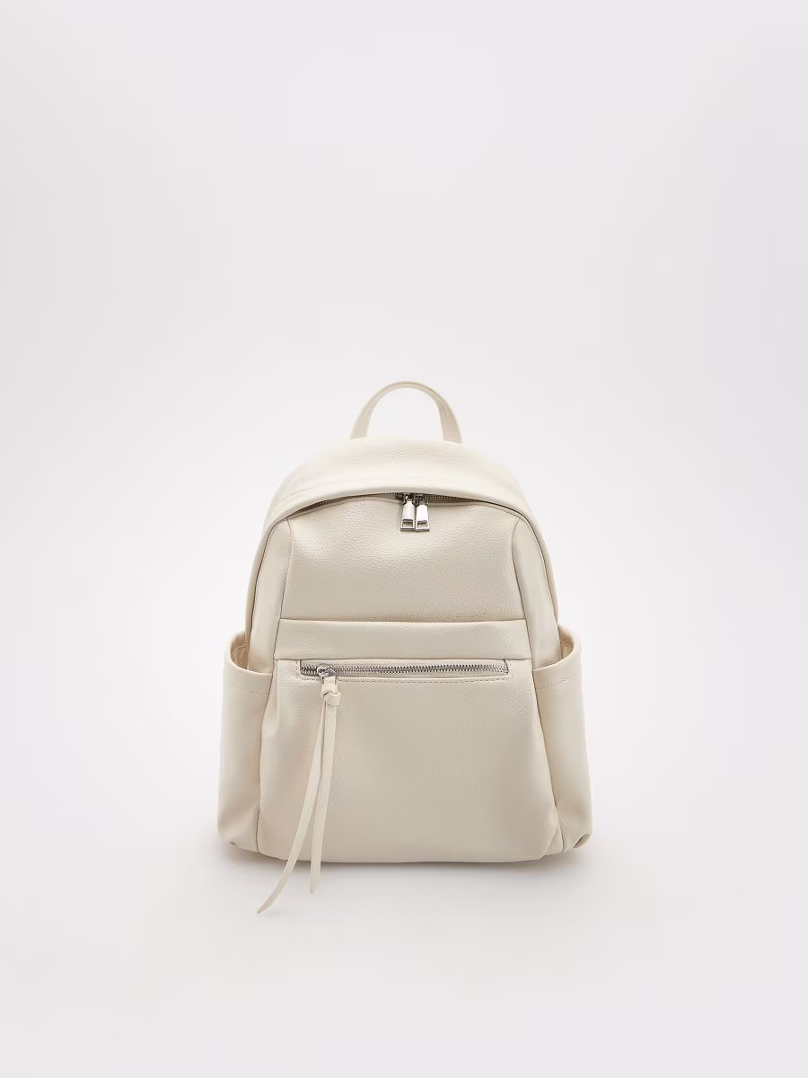 Faux Leather Backpack
