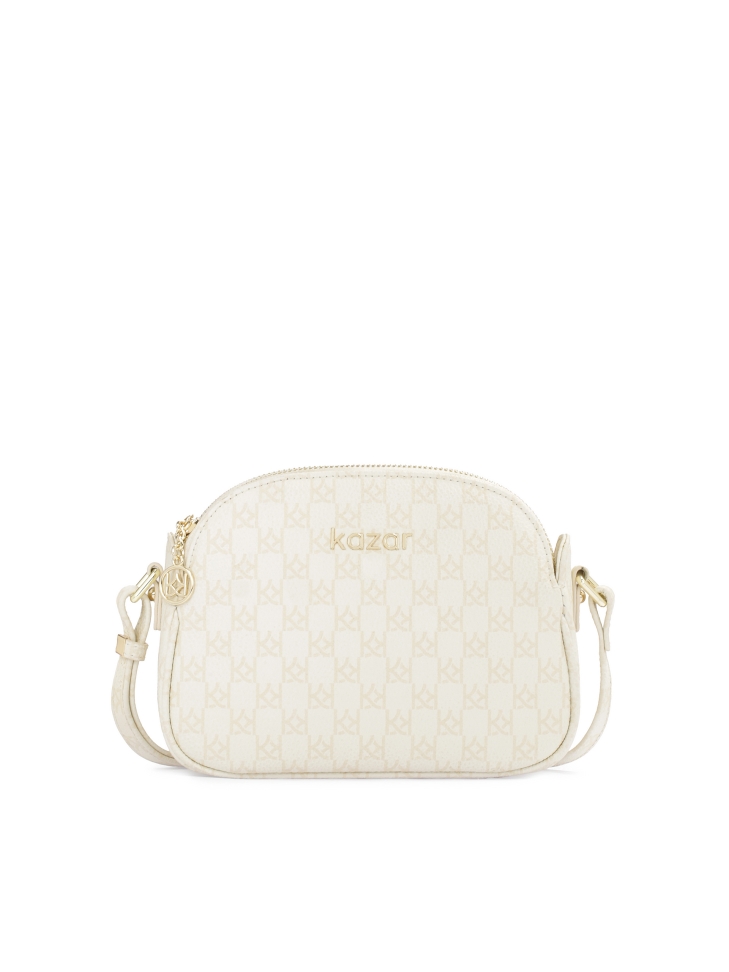 KAZAR monogrammed leather crossbody