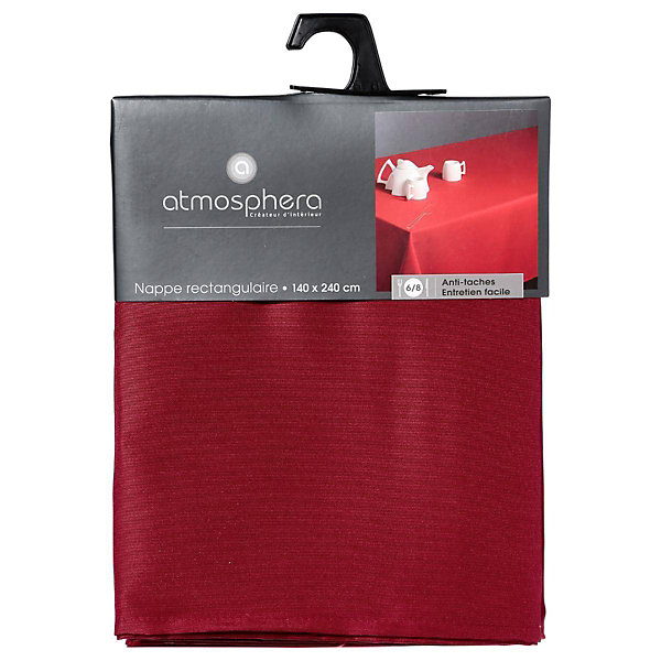 Nappe anti-tâche rouge - 140x240 cm - Atmosphera