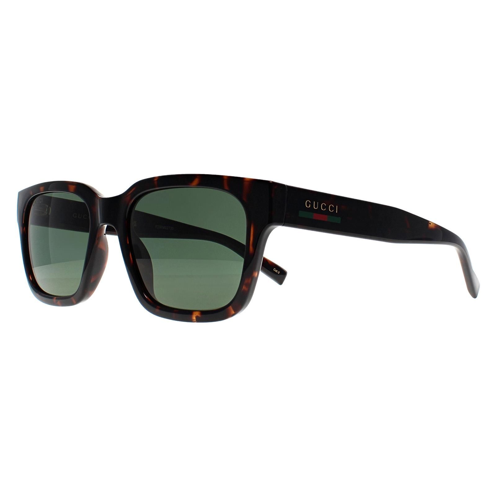 Gucci Square Dark Havana Green GG1857S