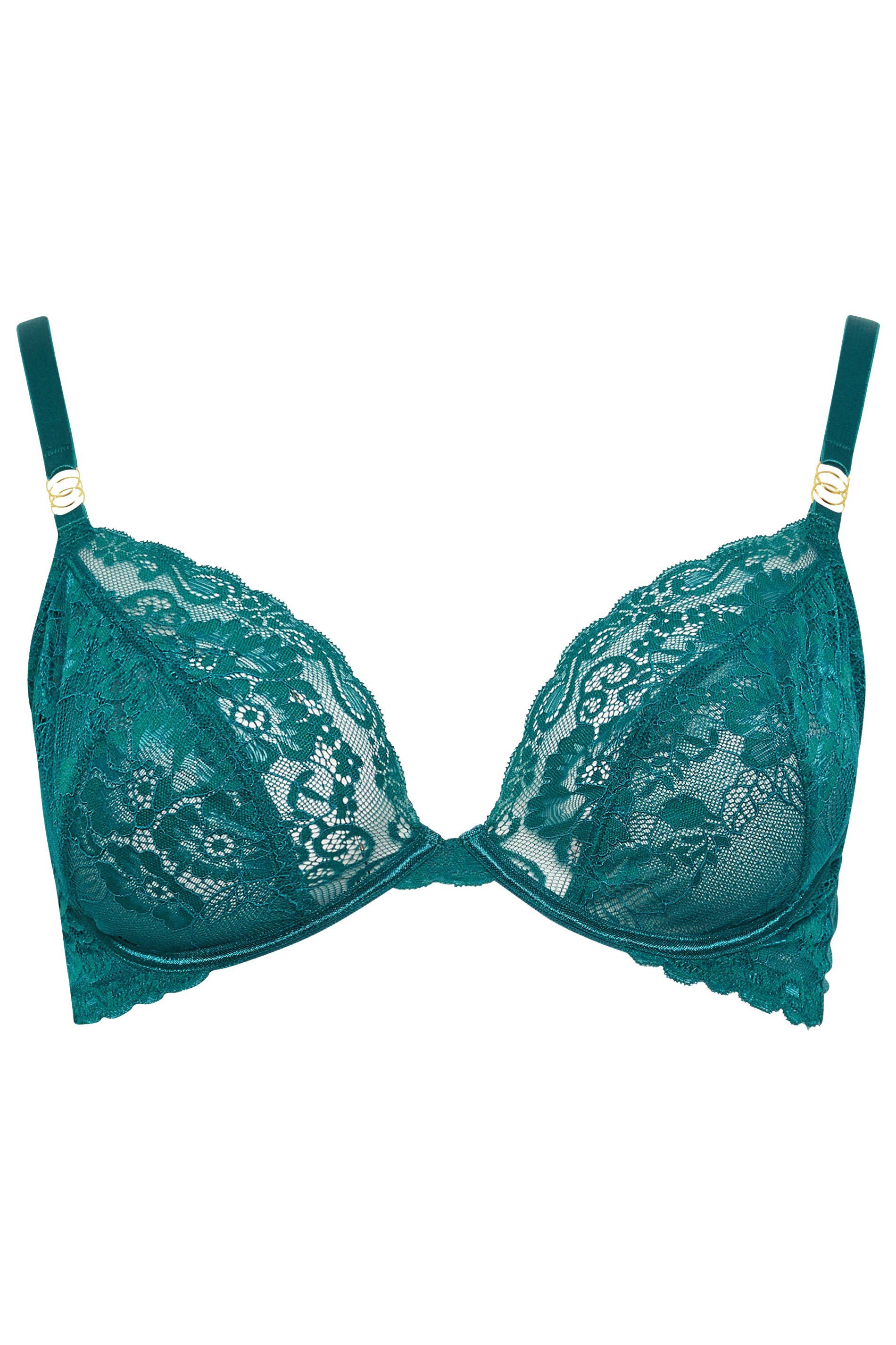 Yours Lace Underwired Plunge Bra