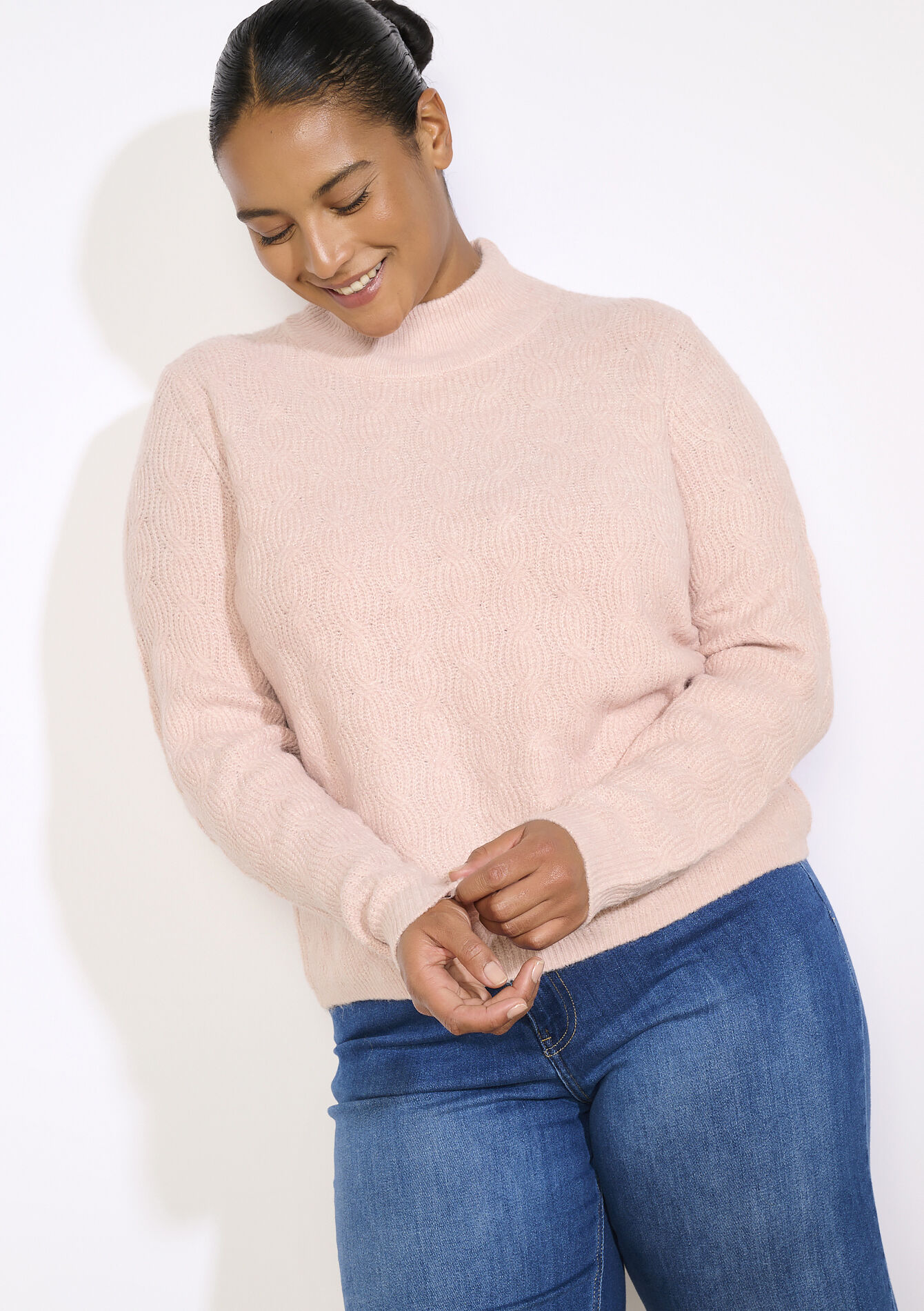 Zachte gebreide trui